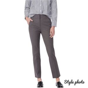 J. Crew Women's New Remi Bi-Stretch Cotton Pants Thunder Grey Slacks Size 2 NWT